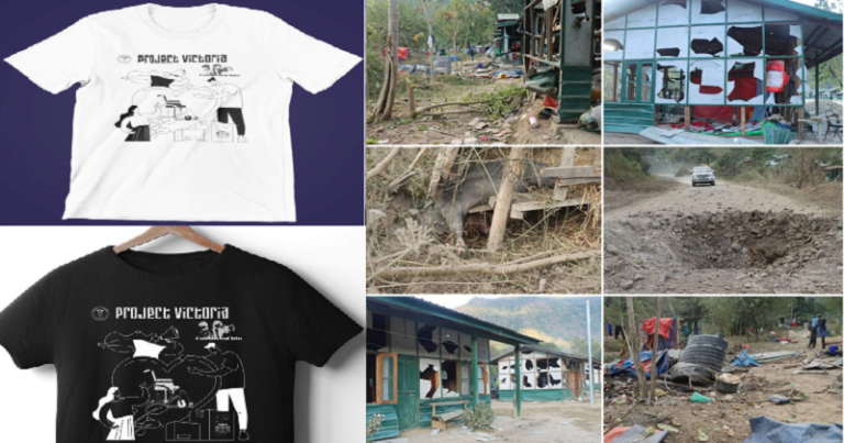 “Victoria Project” Caah T-Shirt Zuar Timh A Si Caah Thazaang Chuah Khawh Cio I Zuam Hna U Sih