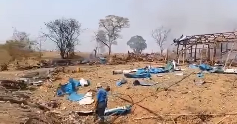 Sagaing Ramtthen, Kanbalu Ralhrang Nih Vanlawng In Bomb A Thlak Hna Caah Mipi Tam Tuk An Thi Cang